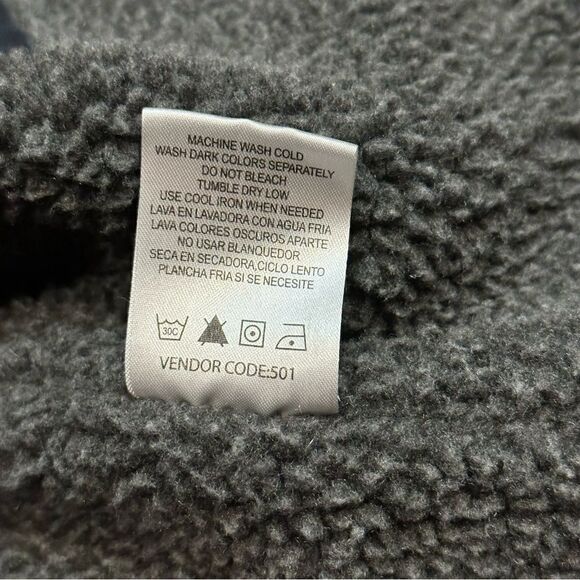 Lee Black Sherpa Canvas Vest XL - Picture 9 of 9